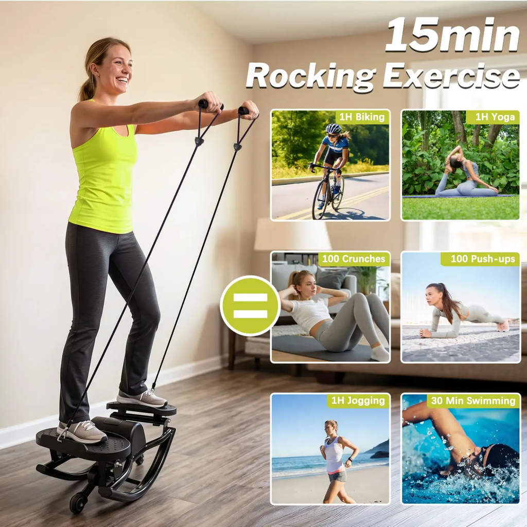 Core Twisting & Abdominal Exercise Machine with Resistance Bands