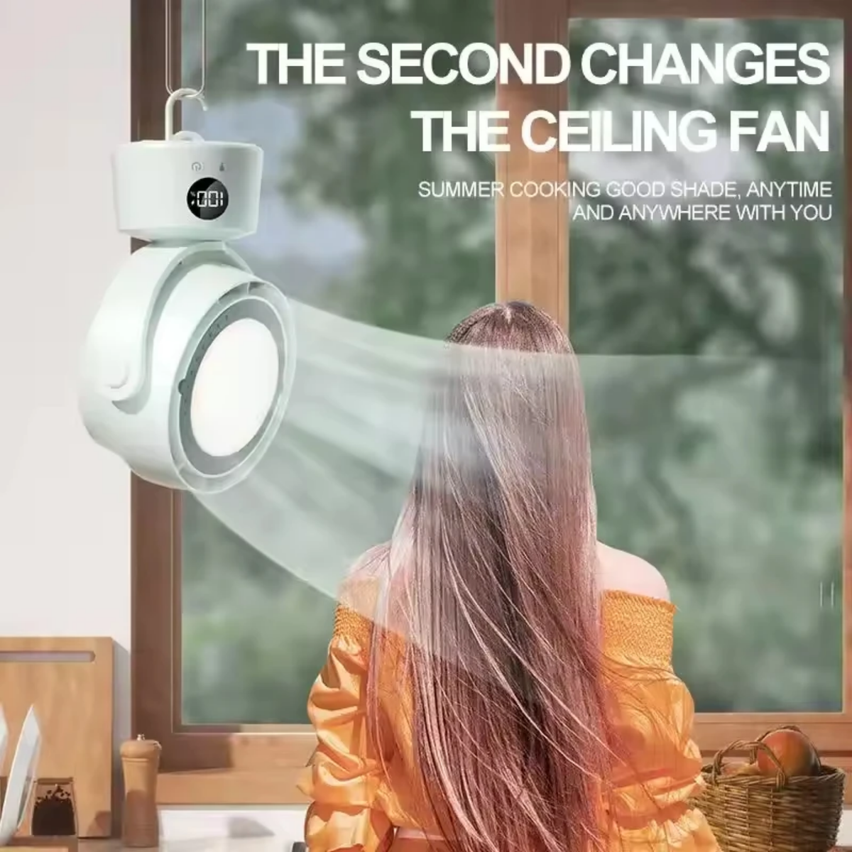 LED Light Multifunctional Desktop Cooling Fan & Night Light