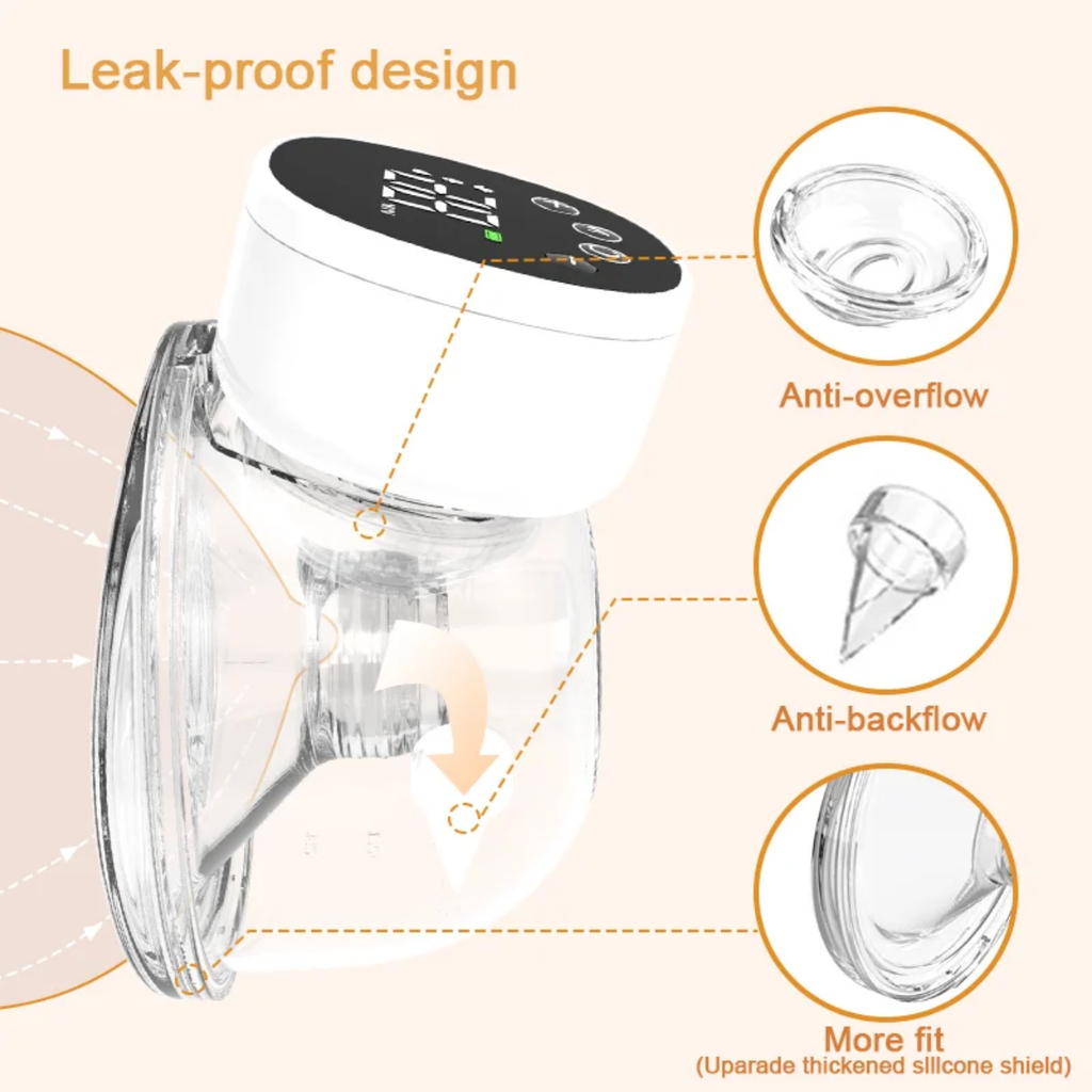 Wearable Electric Hands-Free Breast Pump