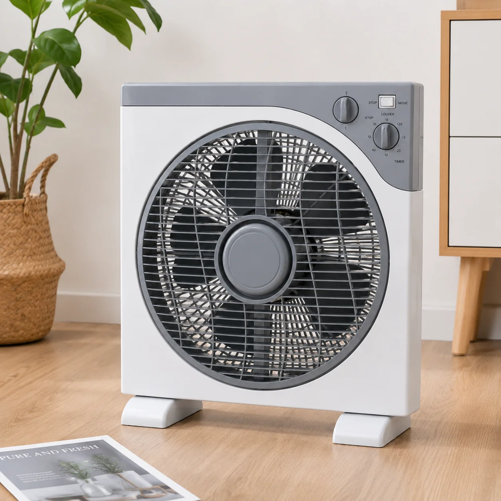 Compact Square Box Air Circulator Fan