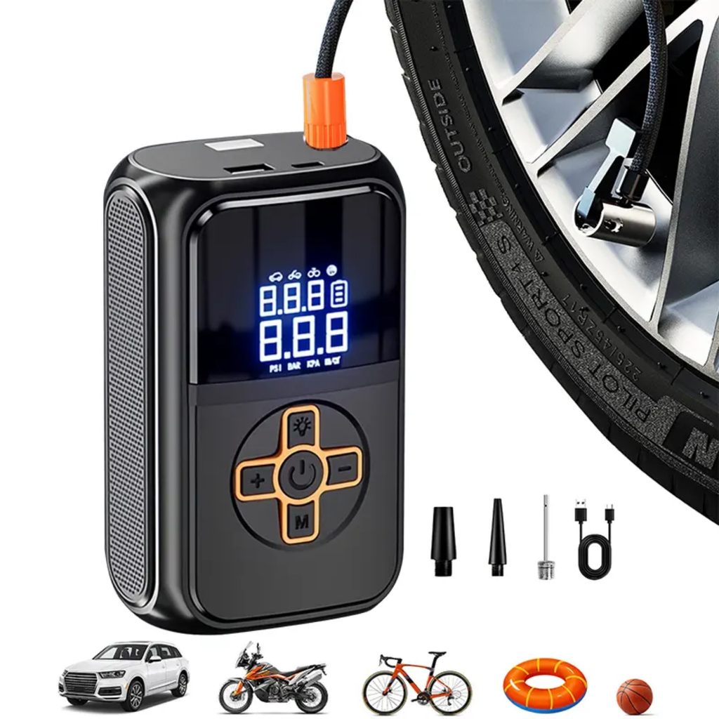 Portable Electric Air Pump & Digital Smart Tire Inflator