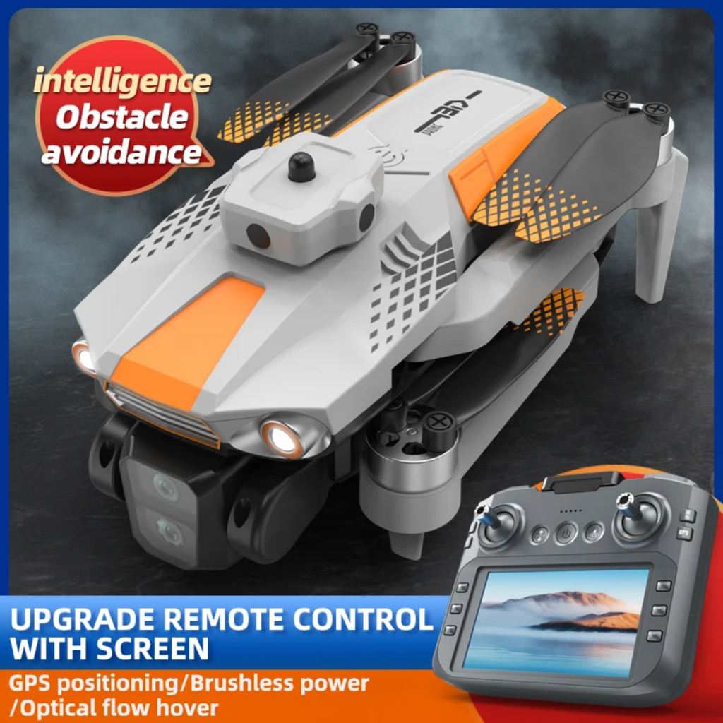 Foldable Dual-Camera Brushless GPS Drone with Screen Remote