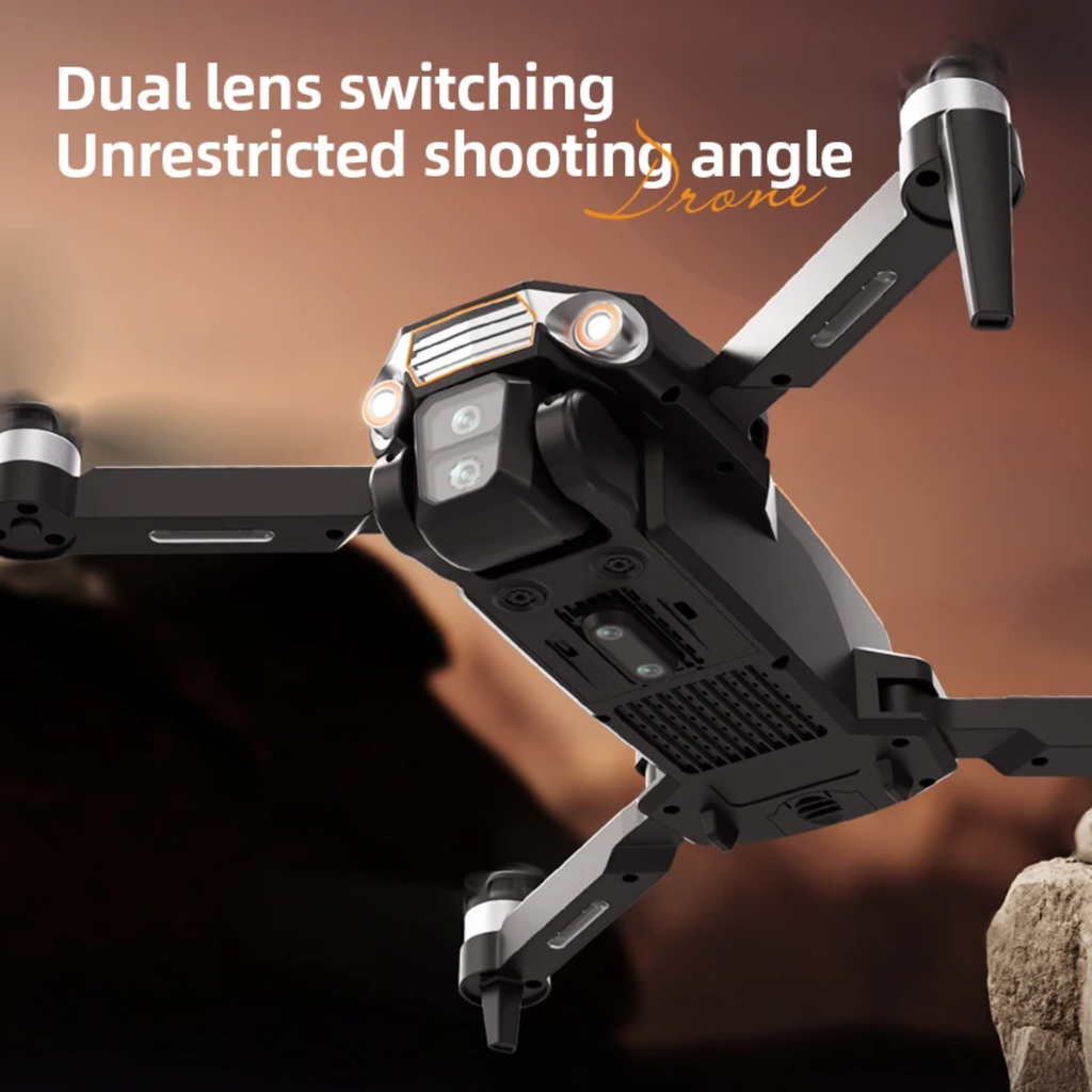 Foldable Dual-Camera Brushless GPS Drone with Screen Remote