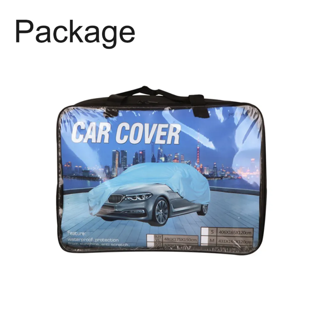 All-Weather Reflective Full Car Cover with Mirror Pockets