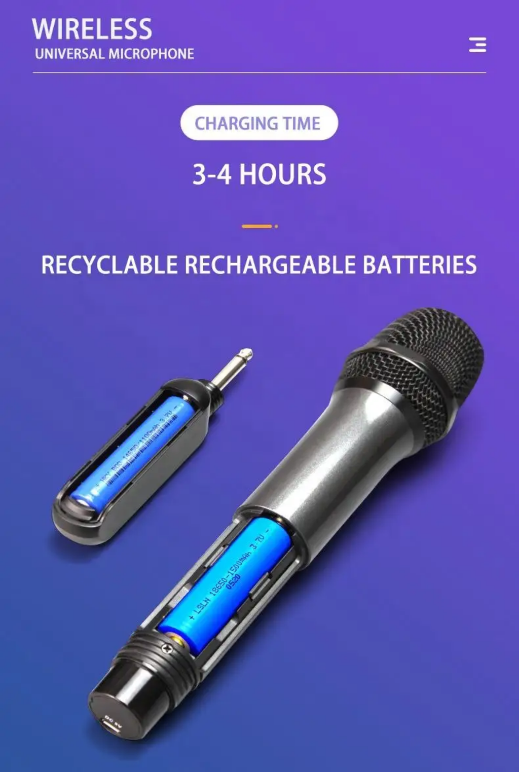 Professional Dual Handheld UHF Wireless Microphone System