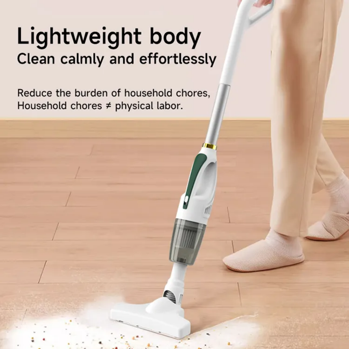 Lightweight Cordless Stick Vacuum Cleaner & Floor Sweeper