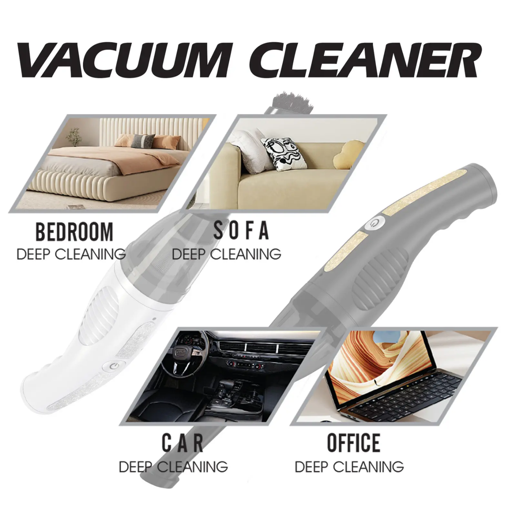 Compact Handheld Cordless Car & Home Vacuum Cleaner