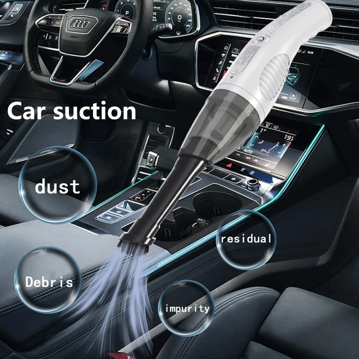 Compact Handheld Cordless Car & Home Vacuum Cleaner