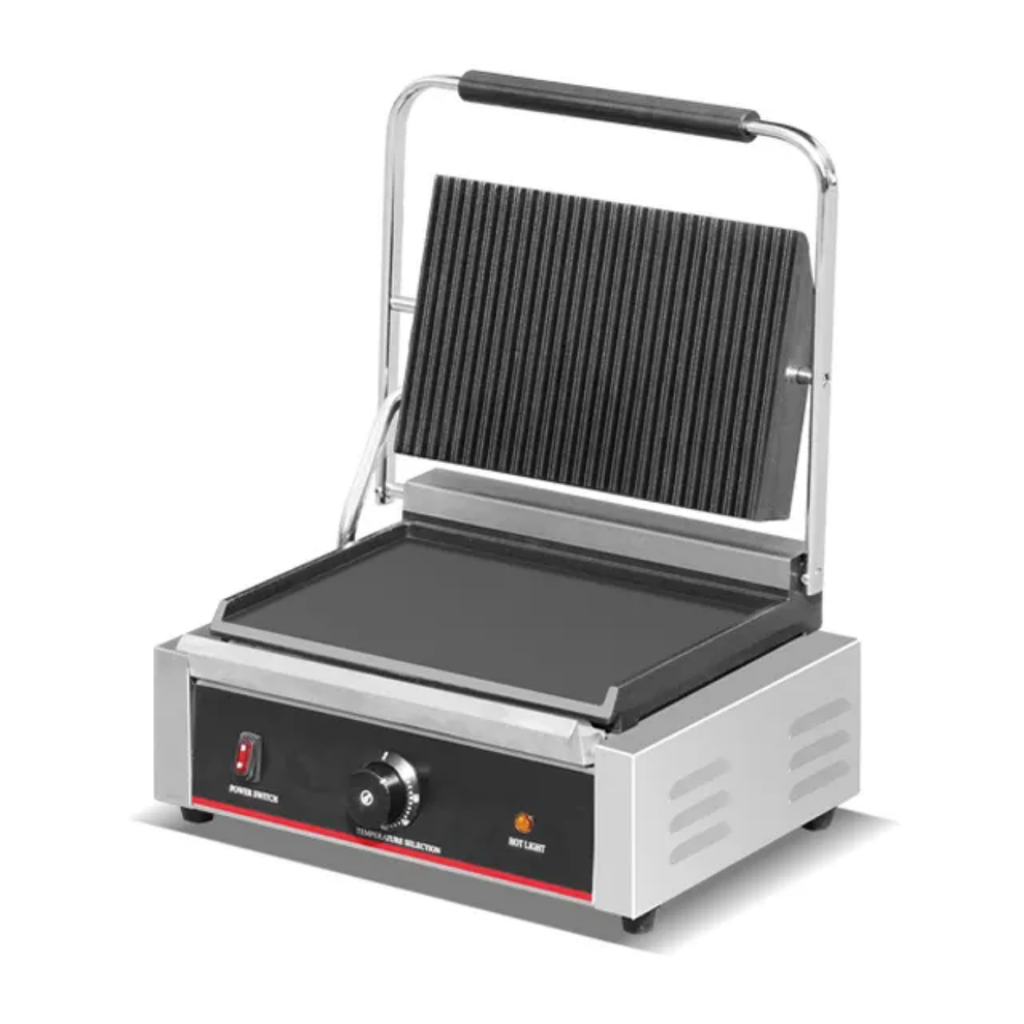 Commercial Electric Panini Press & Grooved Contact Grill