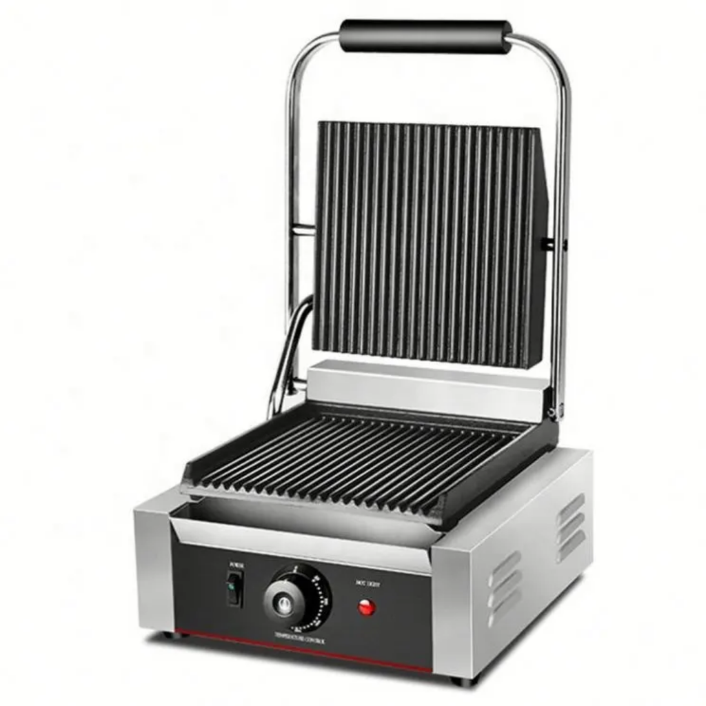 Commercial Electric Panini Press & Grooved Contact Grill