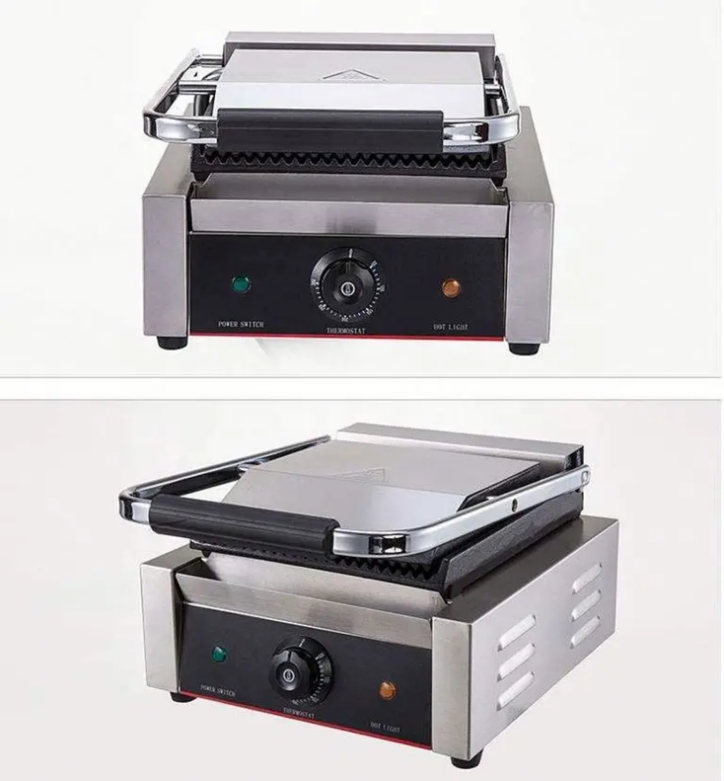 Commercial Electric Panini Press & Grooved Contact Grill