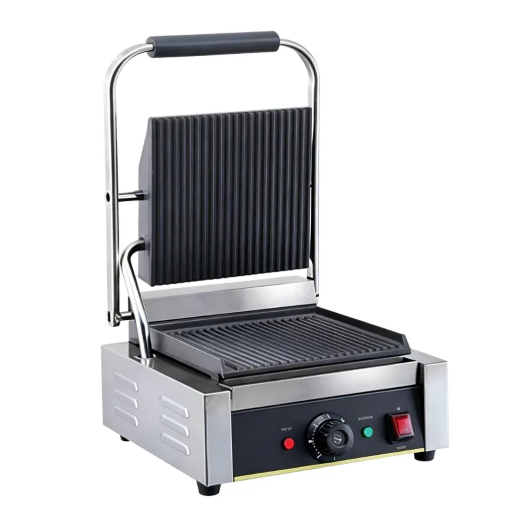Commercial Electric Panini Press & Grooved Contact Grill