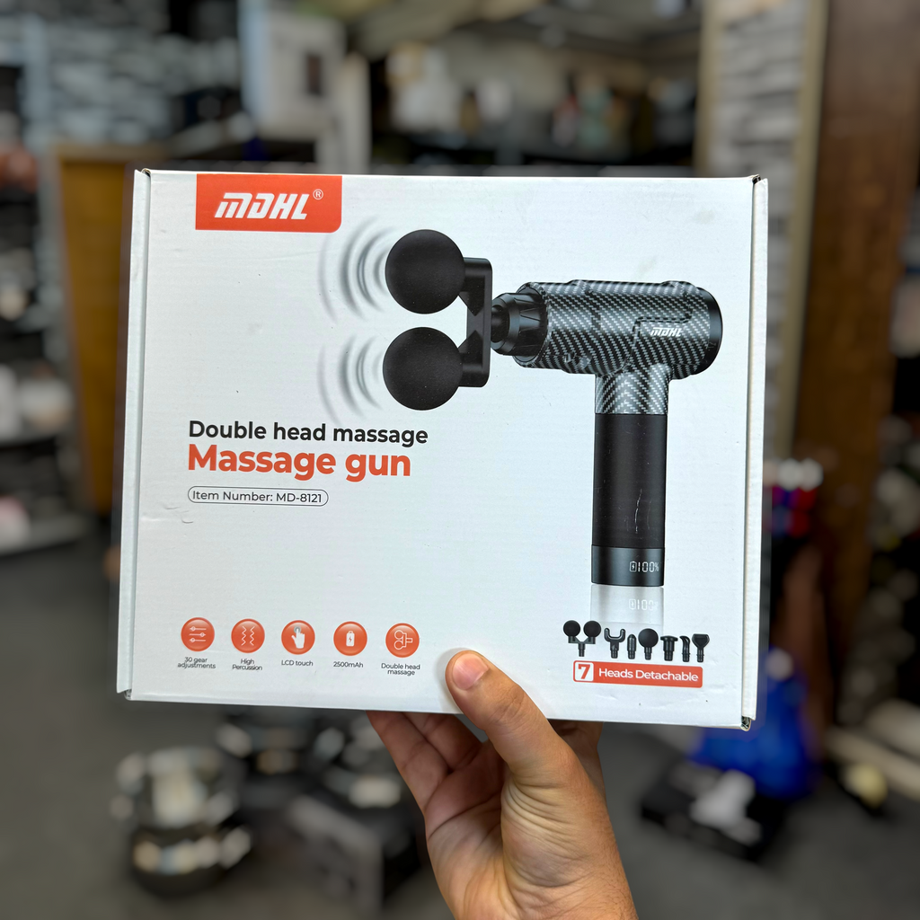 MDHL Double Head Deep Tissue Percussion Massage Gun (Model: MD-8121)