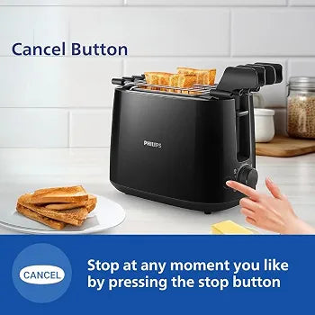 PHILIPS 2-Slice Breakfast Toaster & Bread Maker